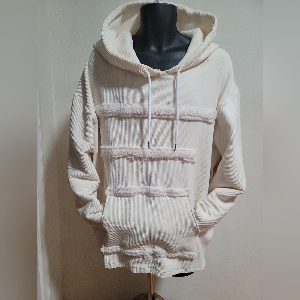 Cozy Cream Courdoroy Hoodie - Picture 5 of 9